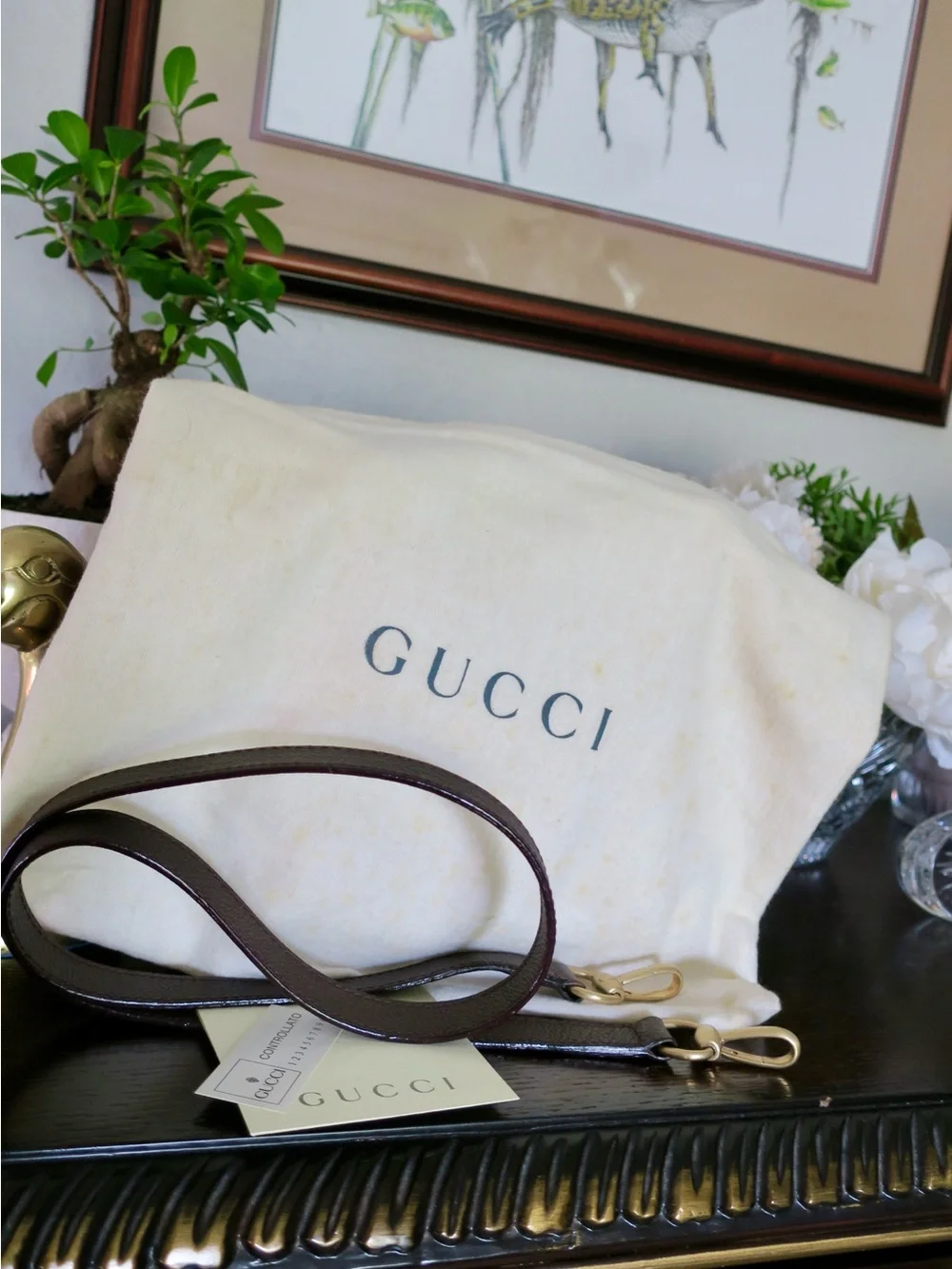 ✨ Vintage Gucci Small Bamboo Suede Handbag ✨ - Picture 10 of 10